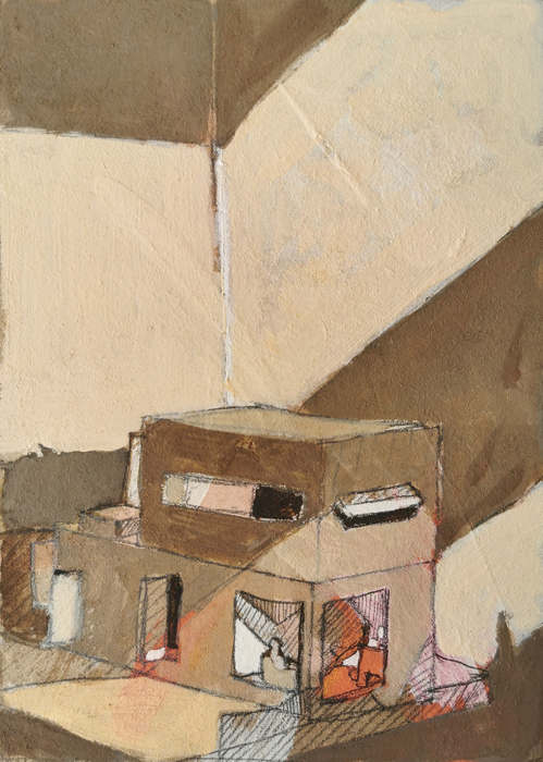 Lieu VIII - 13x18 - tempera